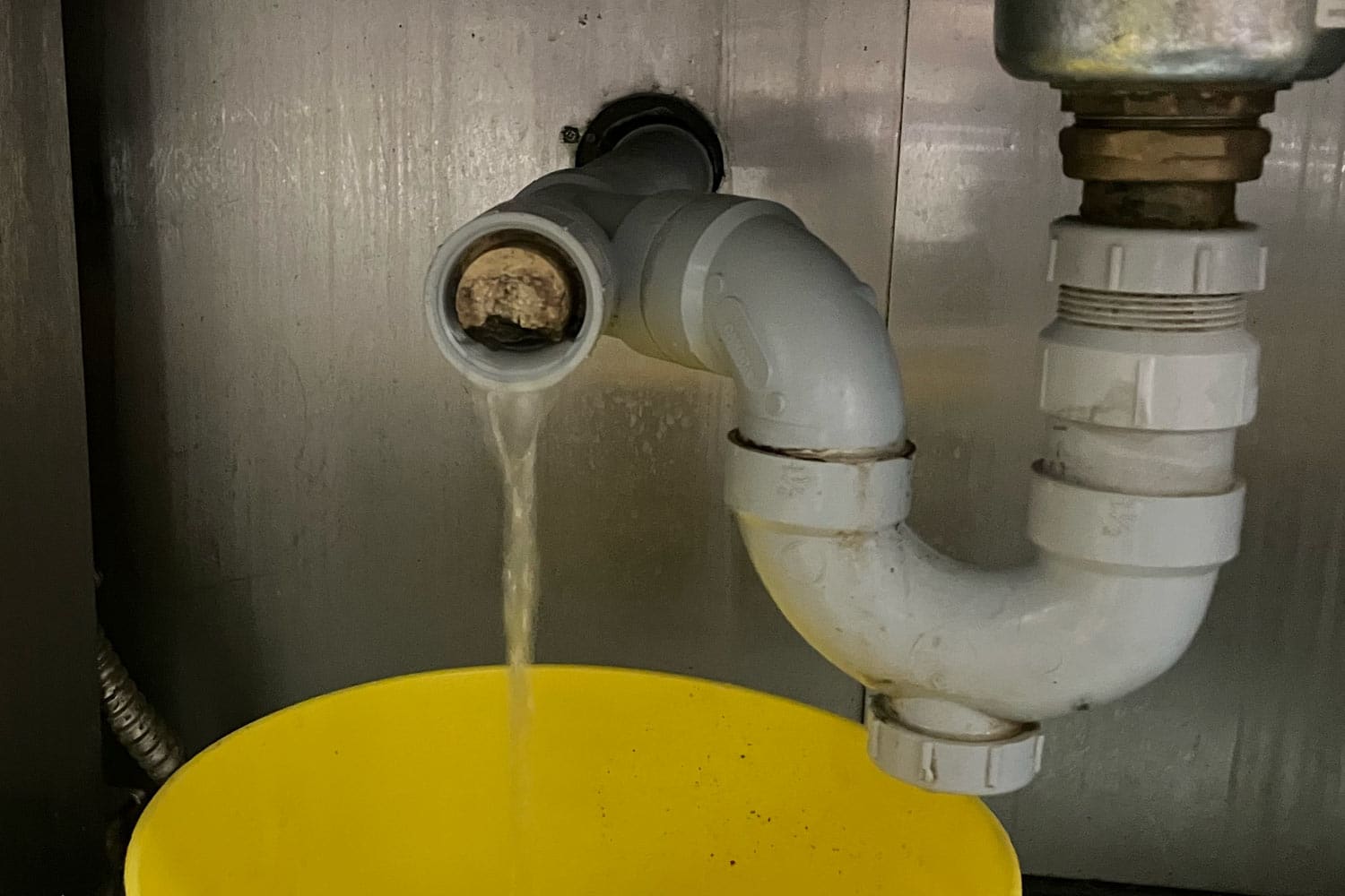 under sink drain clogged in a London, Ontario home